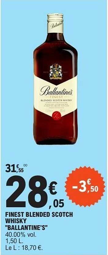 FINest Blended Scotch Whisky "Ballantine's"