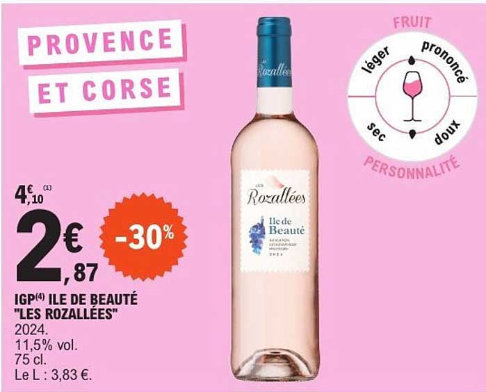 IGP(4) ÎLE DE BEAUTÉ "LES ROZALLÉES"
