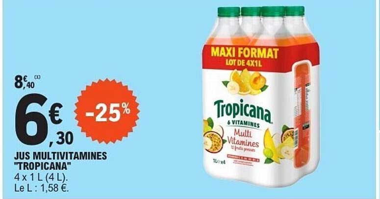 JUS MULTIVITAMINES "TROPICANA"