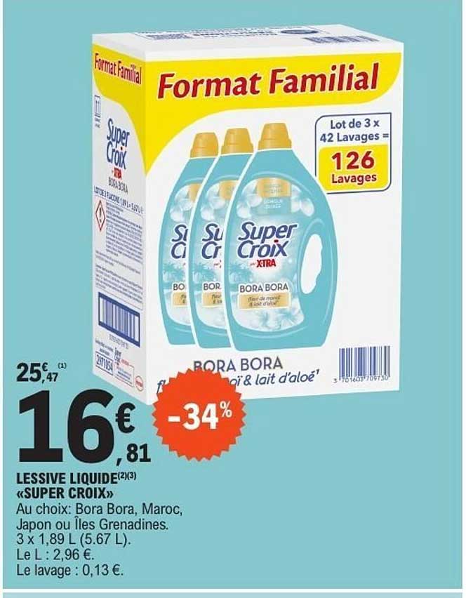 LESSIVE LIQUIDE «SUPER CROIX»