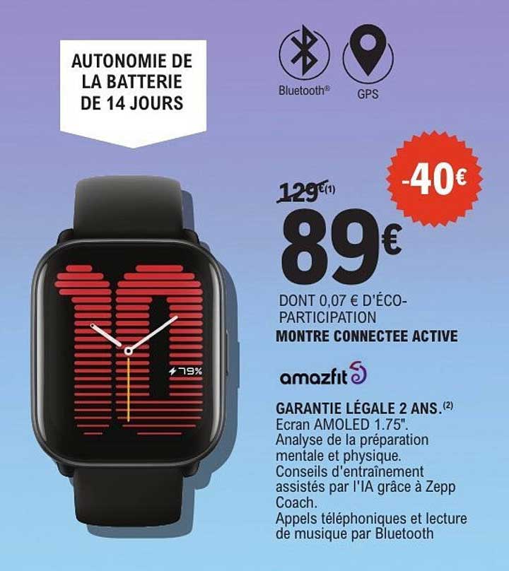 Montre connectée active