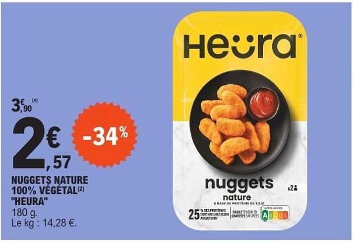NUGGETS NATURE 100% VÉGÉTAL "HEURA"
