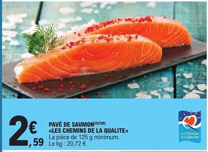 PAVÉ DE SAUMON «LES CHEMINS DE LA QUALITE»