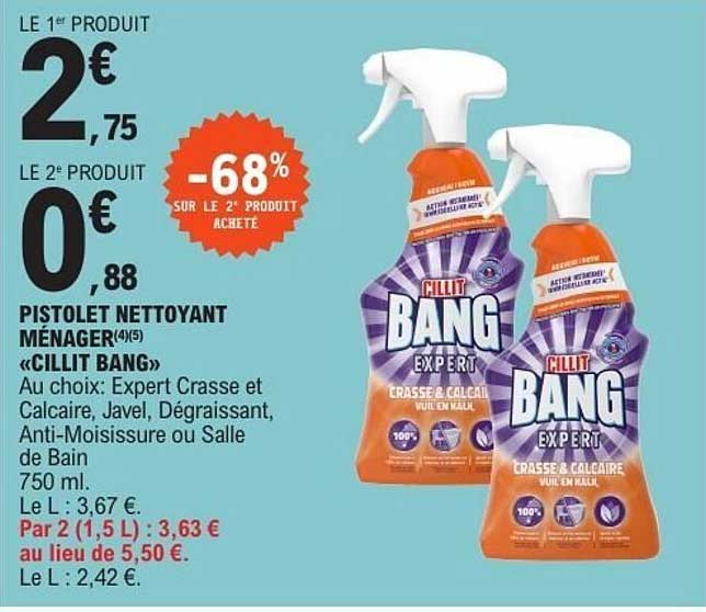 PISTOLET NETTOYANT MÉNAGER «CILLIT BANG»