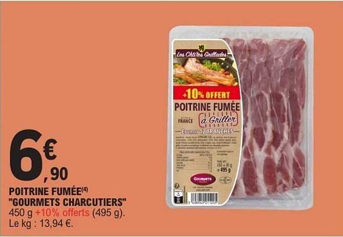 POITRINE FUMÉE 'GOURMETS CHARCUTIERS'