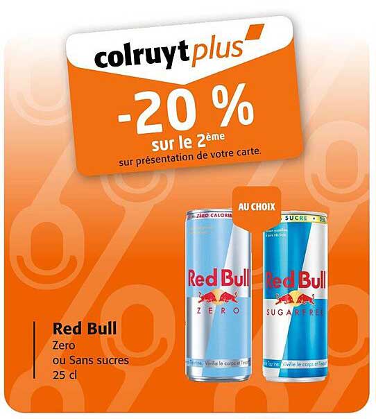 Red Bull -20 % sur le 2ème