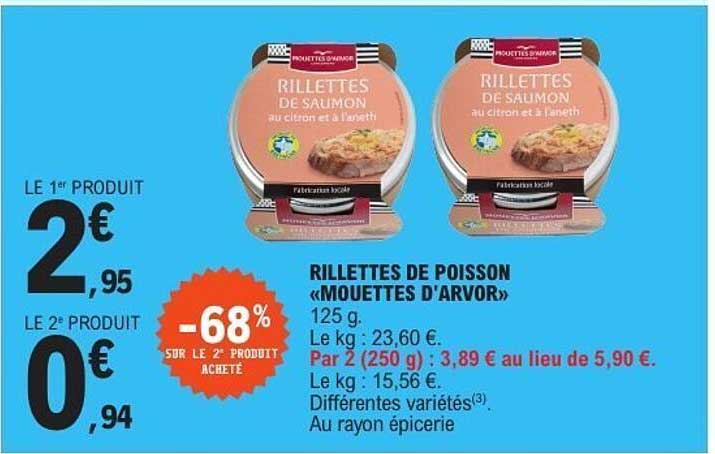 RILLETTES DE POISSON «MOUETTES D'ARVOR»