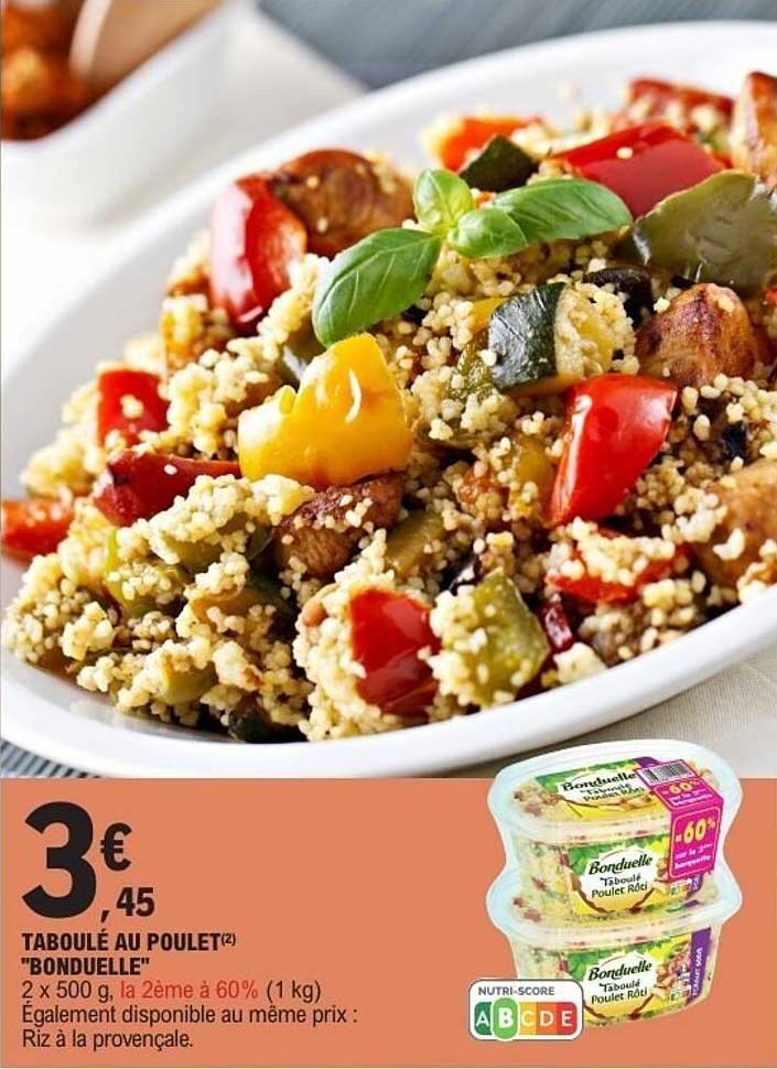 TABOULÉ AU POULET "BONDUELLE"