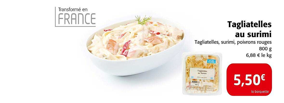 Tagliatelles au surimi