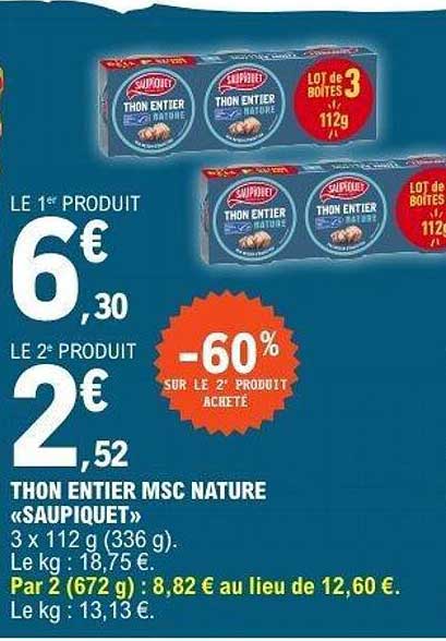 THON ENTIER MSC NATURE «SAUPIQUET»