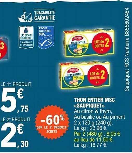 THON ENTIER MSC «SAUPIQUET»