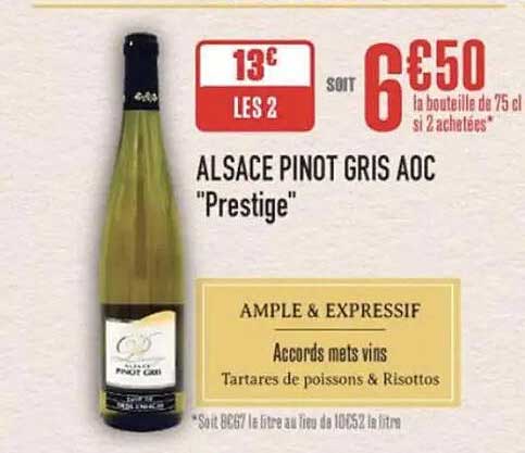 ALSACE PINOT GRIS AOC "Prestige"