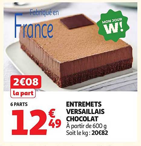 ENTREMETS VERSAILLAIS CHOCOLAT