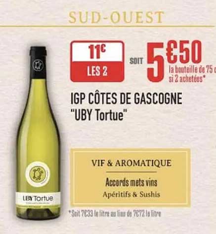 IGP CÔTES DE GASCOGNE "UBY Tortue"