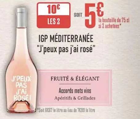 IGP MÉDITERRANÉE "J'peux pas j'ai rosé"