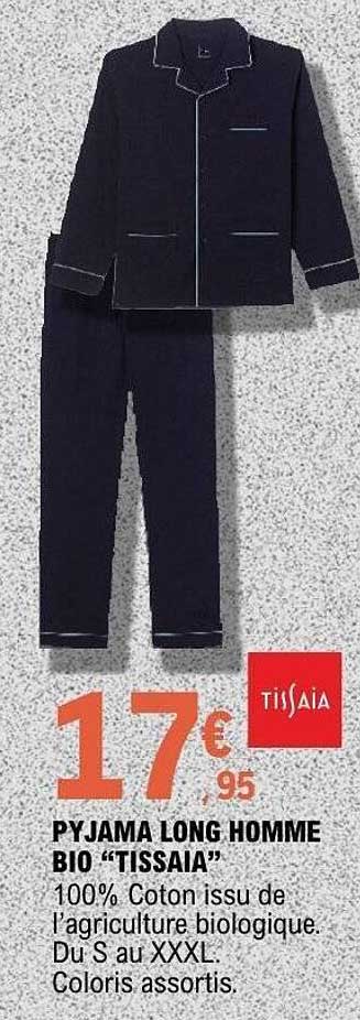PYJAMA LONG HOMME BIO “TISSAIA”