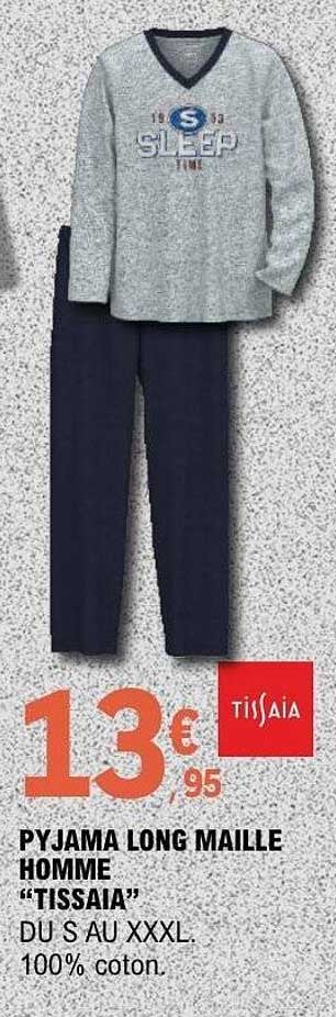 PYJAMA LONG MAILLE HOMME “TISSAIA”