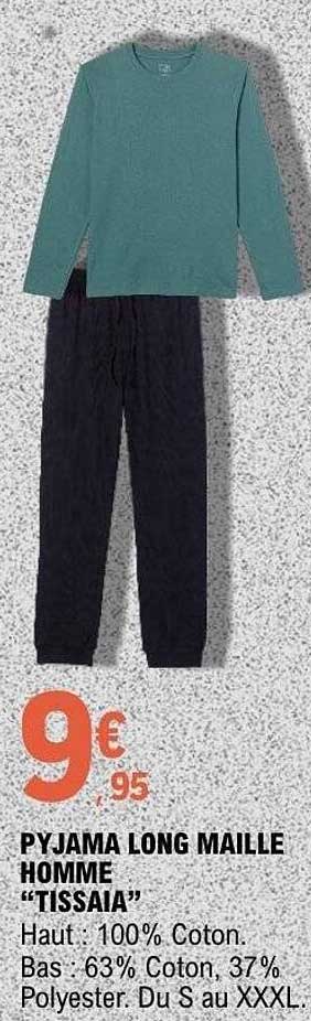 PYJAMA LONG MAILLE HOMME “TISSAIA”