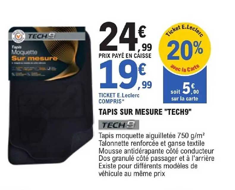 TAPIS SUR MESURE "TECH9"