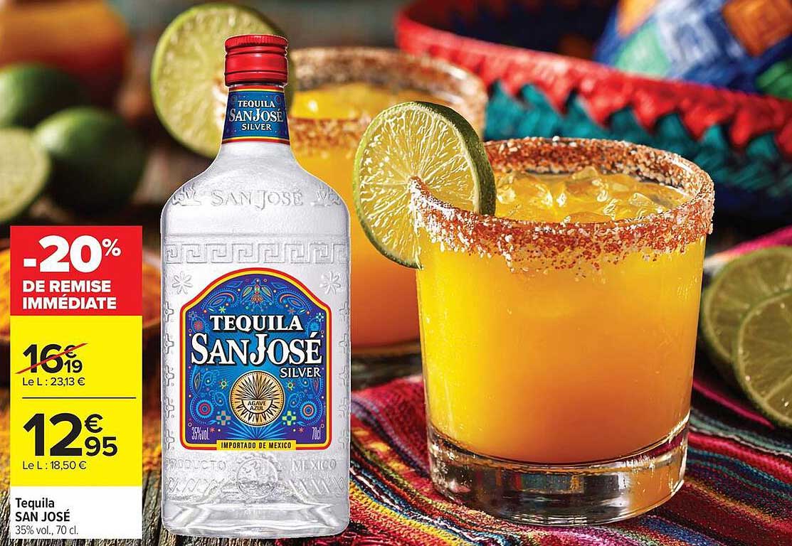 Tequila SAN JOSÉ 35% vol., 70 cl.