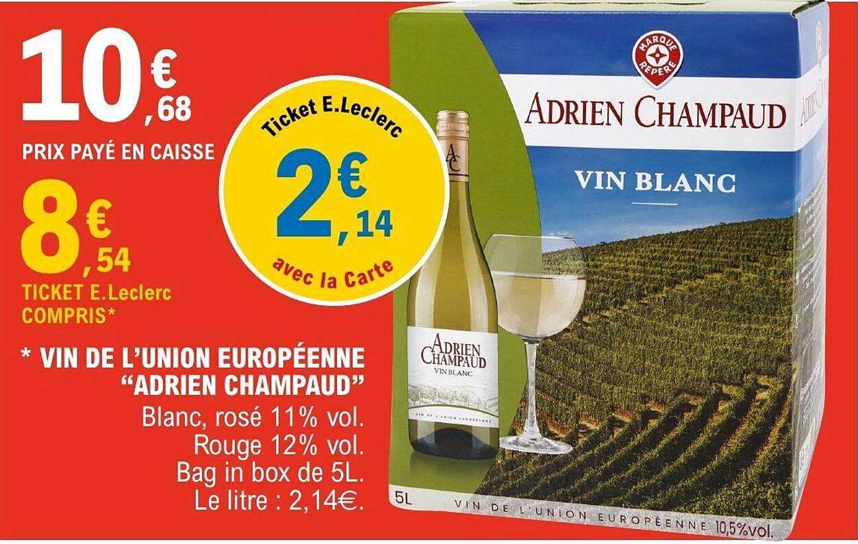 VIN DE L’UNION EUROPÉENNE “ADRIEN CHAMPAUD”