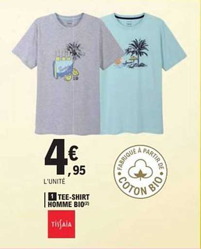 1 TEE-SHIRT HOMME BIO