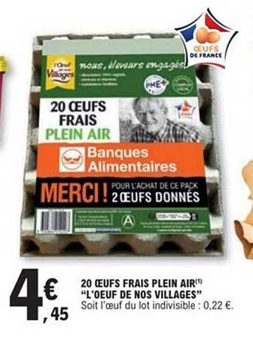 20 Œufs Frais Plein Air !