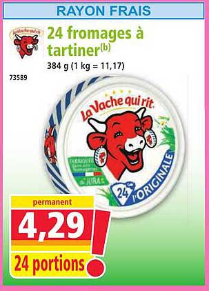 24 fromages à tartiner