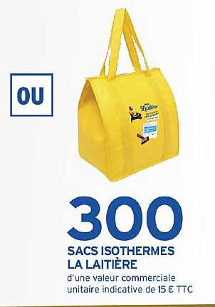 300 SACS ISOTHERMES LA LAITIERE