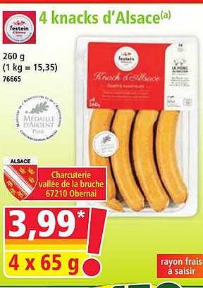 4 knacks d’Alsace