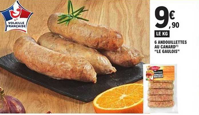 6 Andouillettes au Canard 'Le Gaulois'