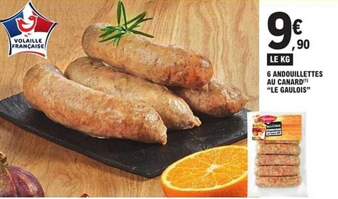 6 Andouillettes au Canard "Le Gaulois"