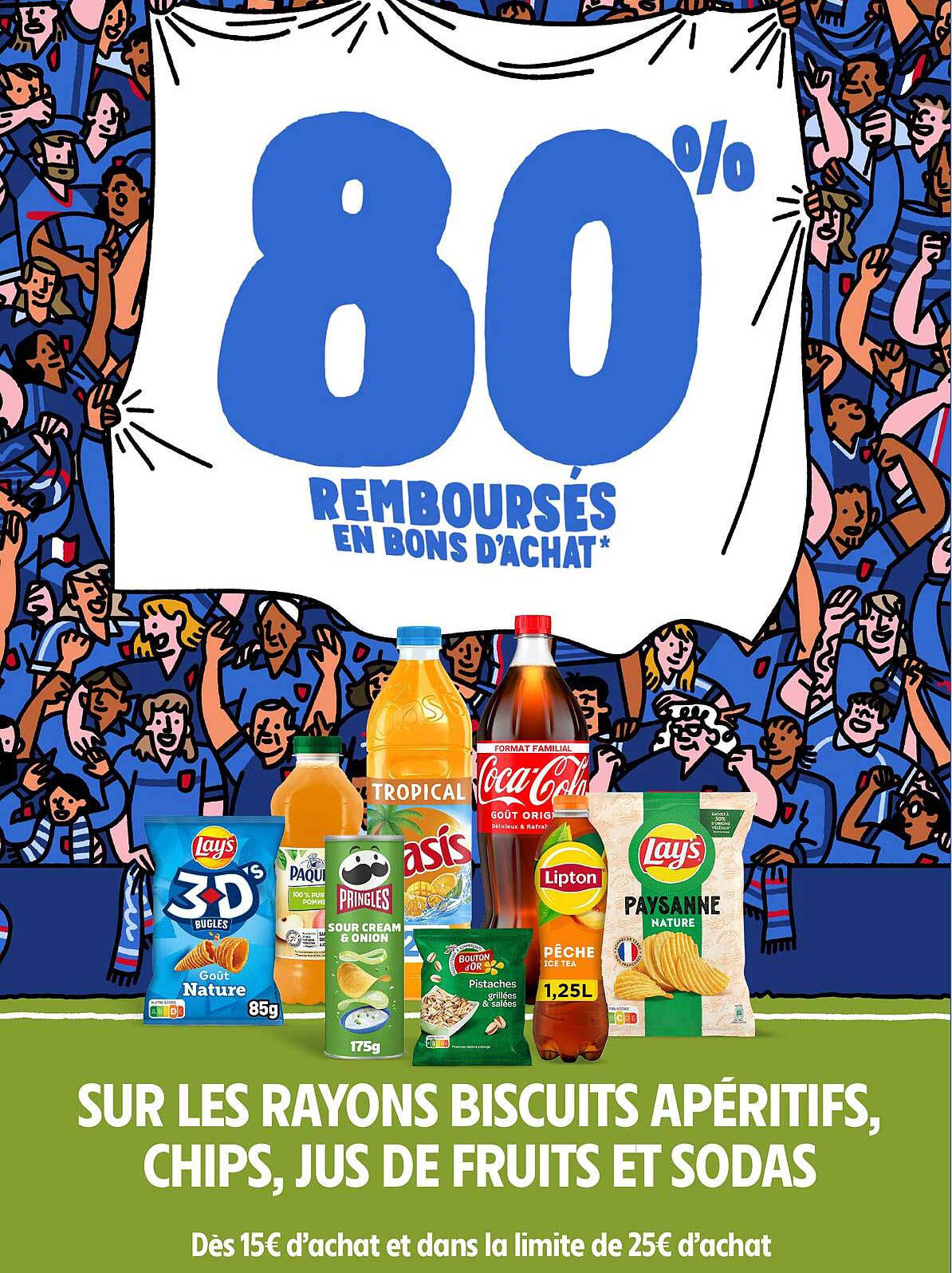 80% REMBOURSES EN BONS D'ACHAT
