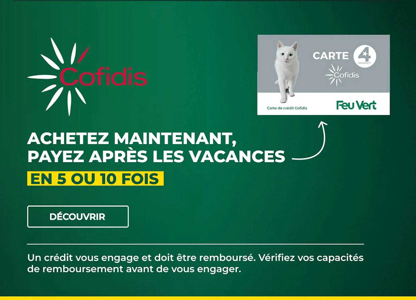 ACHETEZ MAINTENANT, PAYEZ APRÈS LES VACANCES