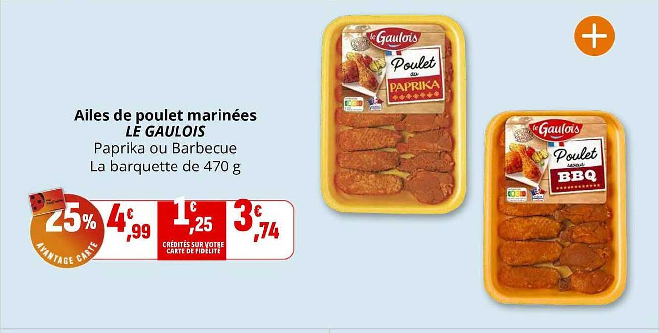 Ailes de poulet marinées LE GAULOIS