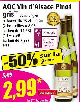 AOC Vin d’Alsace Pinot gris