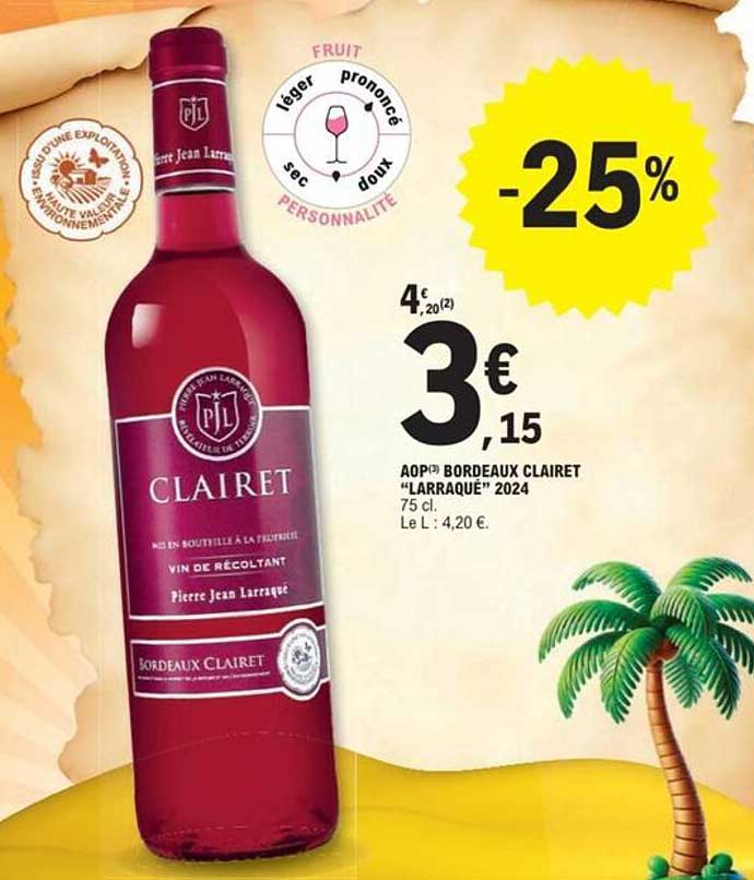 AOP® BORDEAUX CLAIRET “LARRAQUE” 2024