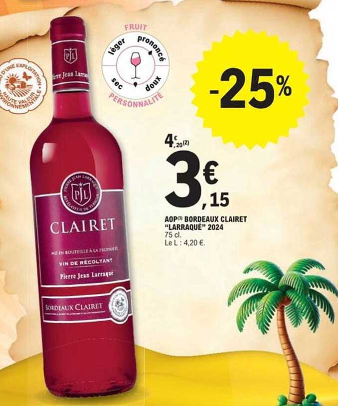 AOP Bordeaux Clairet "Larraque" 2024