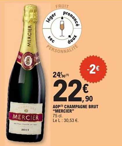 AOP CHAMPAGNE BRUT "MERCIER"