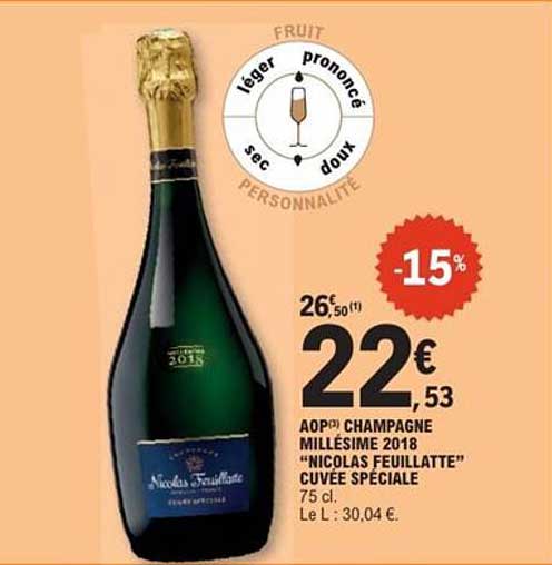 AOP Champagne Millésime 2018 "Nicolas Feuillatte" Cuvée Spéciale