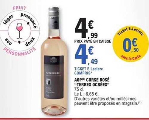 AOP Corse Rosé "Terres Océres" 75 cl