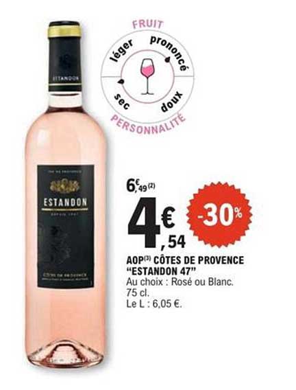 AOP Côtes de Provence "Estandon 47"