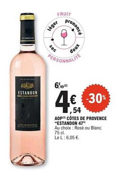 AOP CÔTES DE PROVENCE “ESTANDON 47”