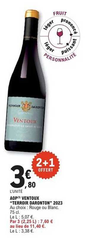 AOP VENTOUX "TERROIR DARONTON" 2023