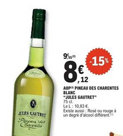 AOP(2) PINEAU DES CHARENTES BLANC "JULES GAUTRET"