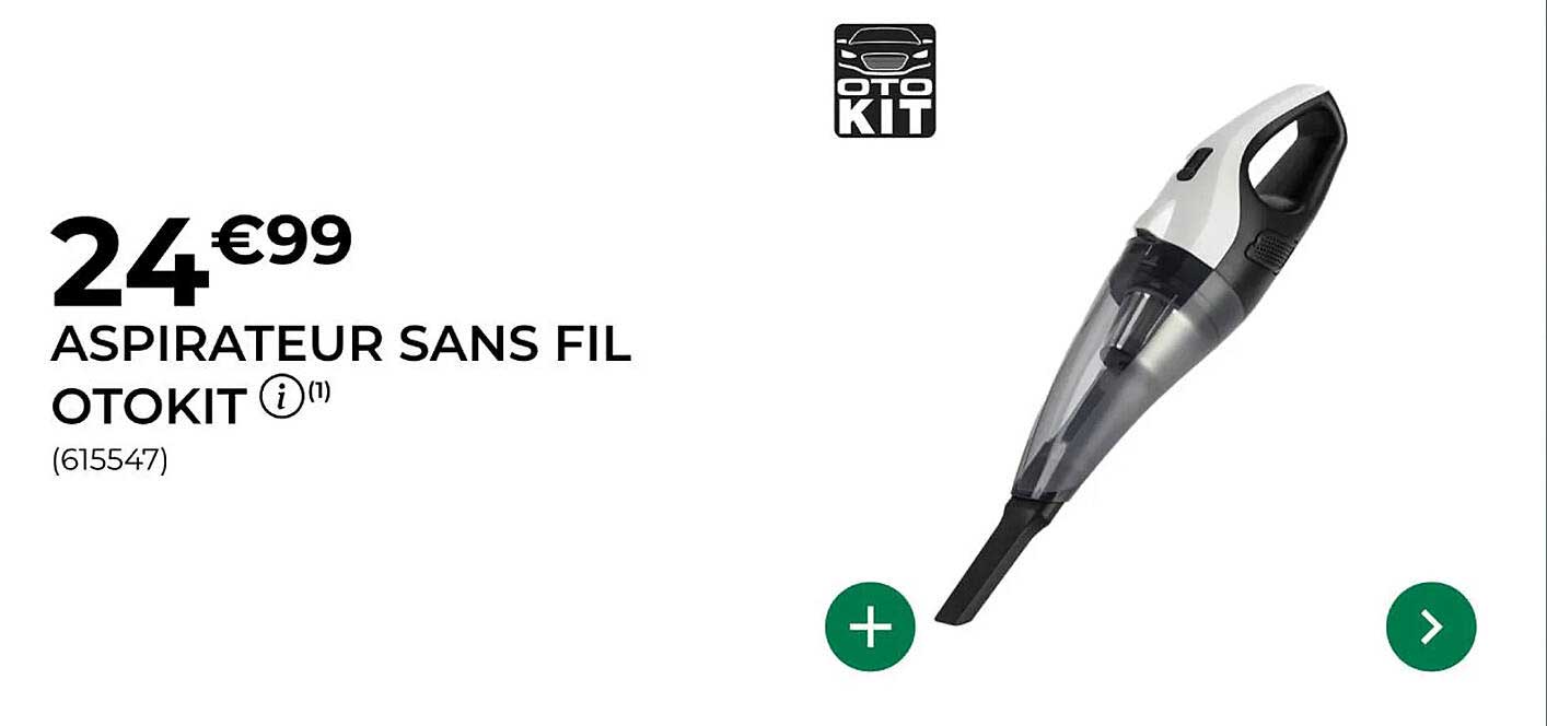 ASPIRATEUR SANS FIL OTOKIT