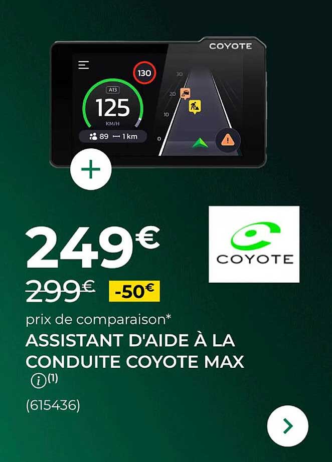ASSISTANT D'AIDE À LA CONDUITE COYOTE MAX