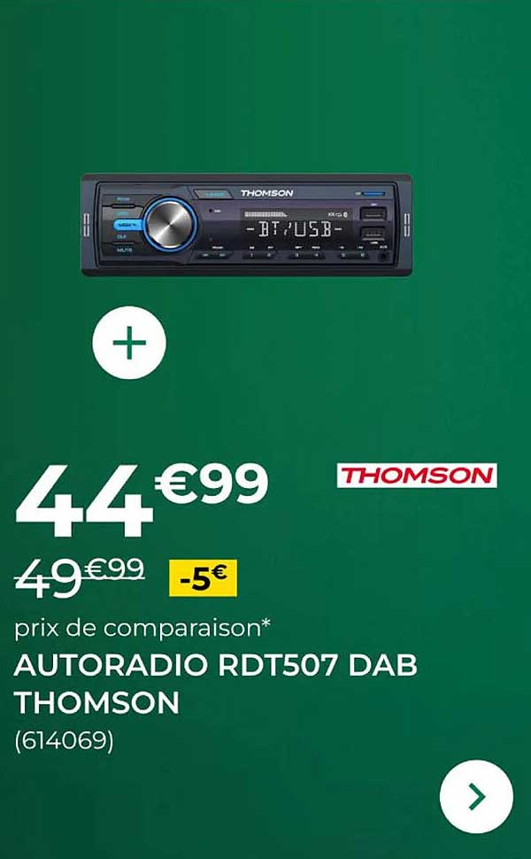 AUTORADIO RDT507 DAB THOMSON