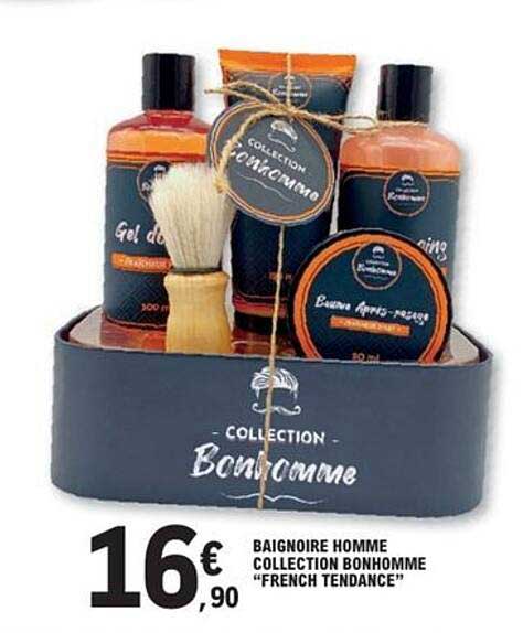 BAIGNOIRE HOMME COLLECTION BONHOMME "FRENCH TENDANCE"