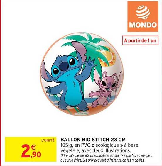 BALON BIO STITCH 23 CM